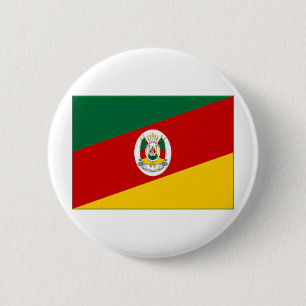 Brazil Rio Grande do Sul Flag 2 Inch Round Button