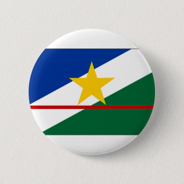 Brazil Roraima Flag 2 Inch Round Button (Front)