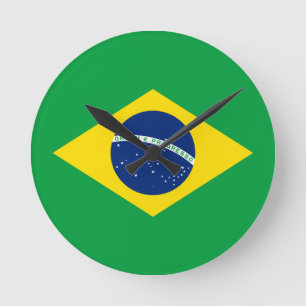 Brazil Round Clock