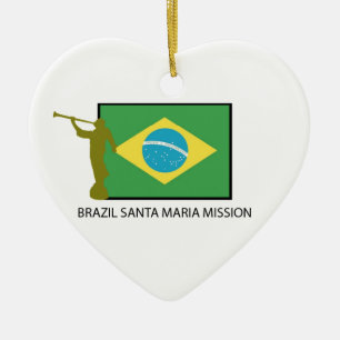 BRAZIL SANTA MARIA MISSION LDS CERAMIC ORNAMENT