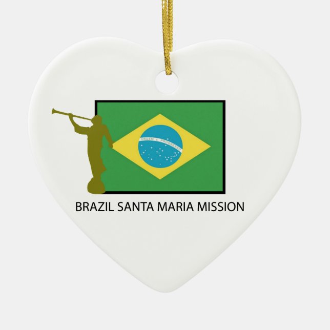 BRAZIL SANTA MARIA MISSION LDS CERAMIC ORNAMENT (Front)