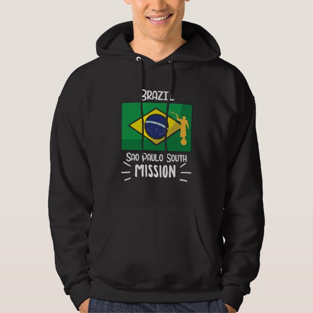 Brazil Sao Paulo South Mormon LDS Mission Missiona Hoodie (Front)
