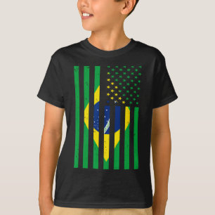 Brazil Shirt Brasil Soccer Usa America Flag Jersey