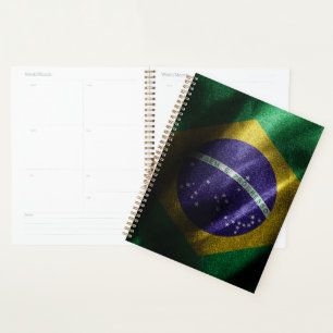Brazil silk flag planner