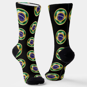 Brazil Soccer Ball Sports Socks