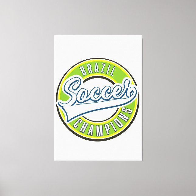 Brazil Soccer Champions Canvas Print (Front)