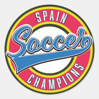 Brazil Soccer Champions Classic Round Sticker