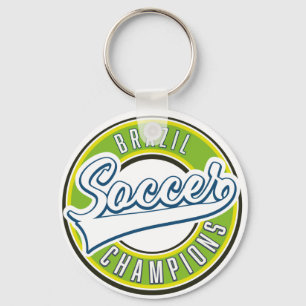 Brazil Soccer Champions Keychain