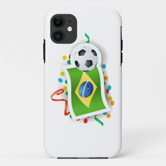 Brazil, soccer design Case-Mate iPhone case (Back)