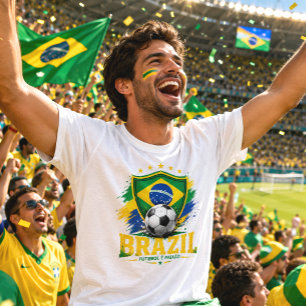 Brazil Soccer Fan Brasil Football Brazilian Futbol T-Shirt