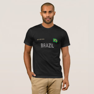 Brazil Soccer Football Fan Shirt Heart