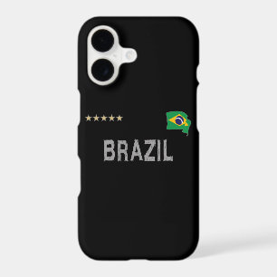 Brazil Soccer Football Fan Shirt Heart