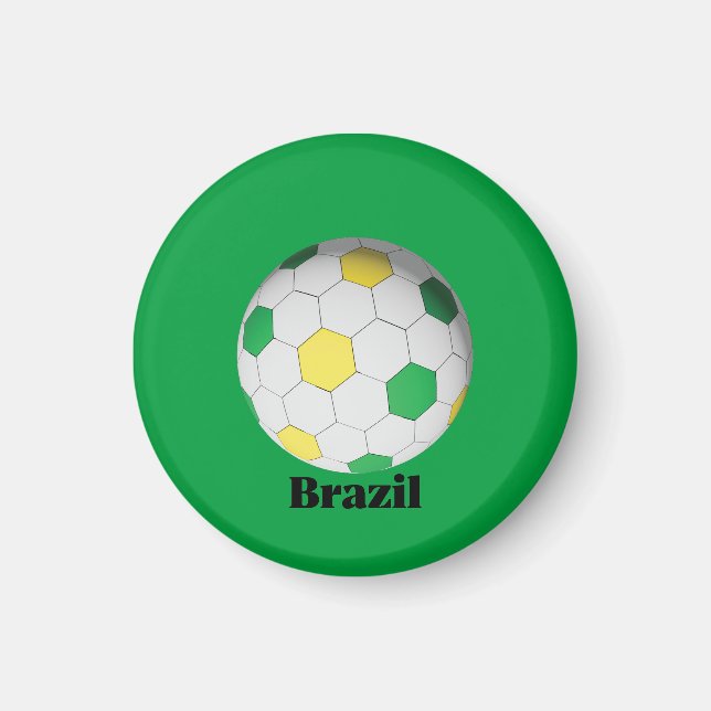 Brazil Soccer Magnet (Front)