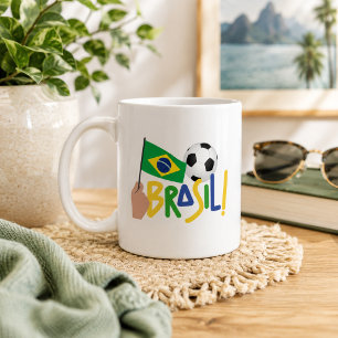 Brazil Soccer Pride  Coffee Mug