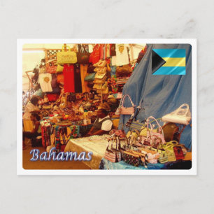 Brazil - The Bahamas - Straw Market - Postcard