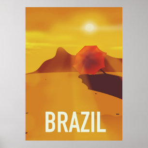 Brazil travel poster