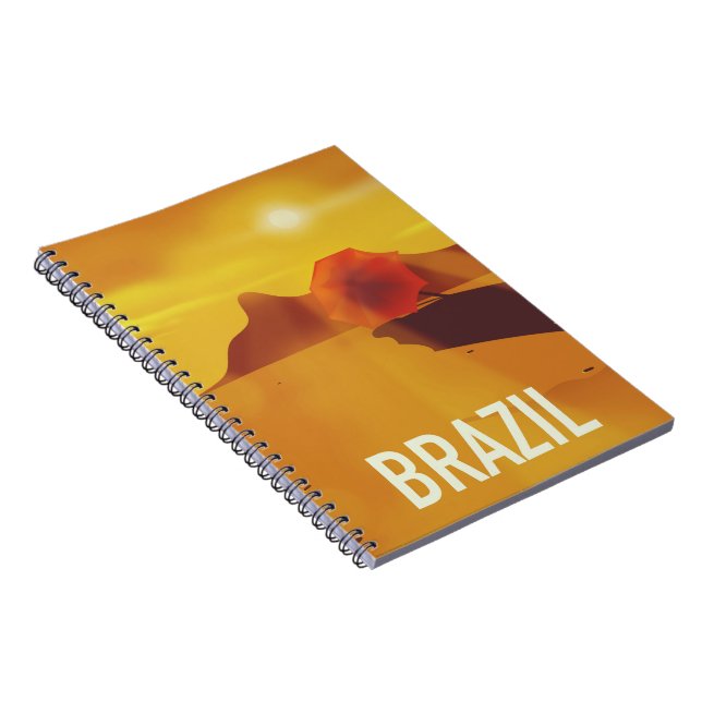 Brazil travel poster notebook (Right Side)