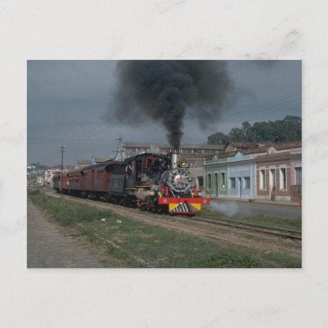 Brazil, VFCO narrow gauge 2-8-0 Postcard (Front)