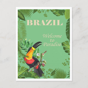 Brazil, Welcome to Paradise Postcard
