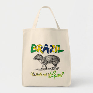 Brazil - What's Not to Love Brasil Quote Tote Bag