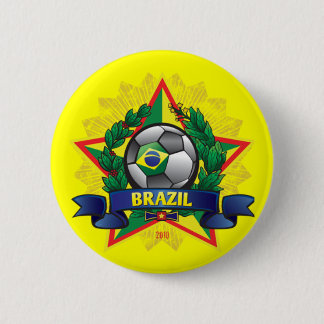 Brazil World Cup Soccer 2 Inch Round Button