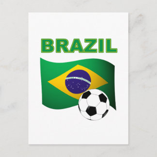 Brazil World Cup T-Shirt Flag Postcard