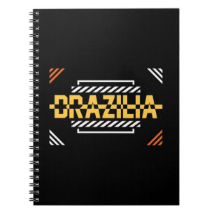 Brazilia Modern Typography Design Notebook