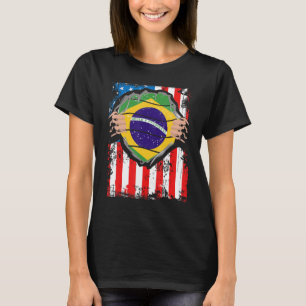 Brazilian American Grown Patriot Brazil Flag from T-Shirt