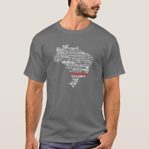 Brazilian Artists &Culture Map T-Shirt
