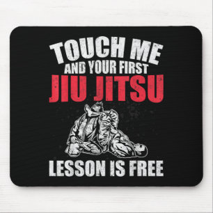 Brazilian BJJ Touch First Jiu Jitsu Lesson Is MMA Mouse Pad