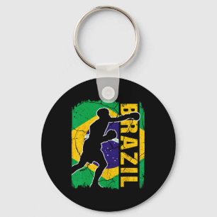 Brazilian Boxing Team Brazil Flag Boxing Gloves Keychain