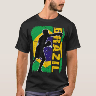 Brazilian Boxing Team Brazil Flag Boxing Gloves T-Shirt