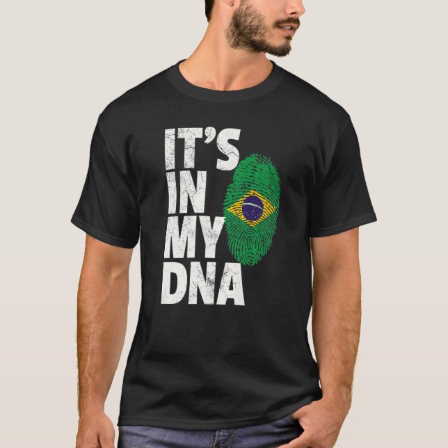 Brazilian Brazil Flag  Pride Country Home Nation T-Shirt (Front)