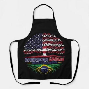 Brazilian Brazil US American USA United States Apron