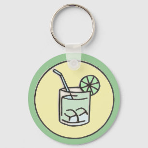 brazilian caipirinha cocktail keychain