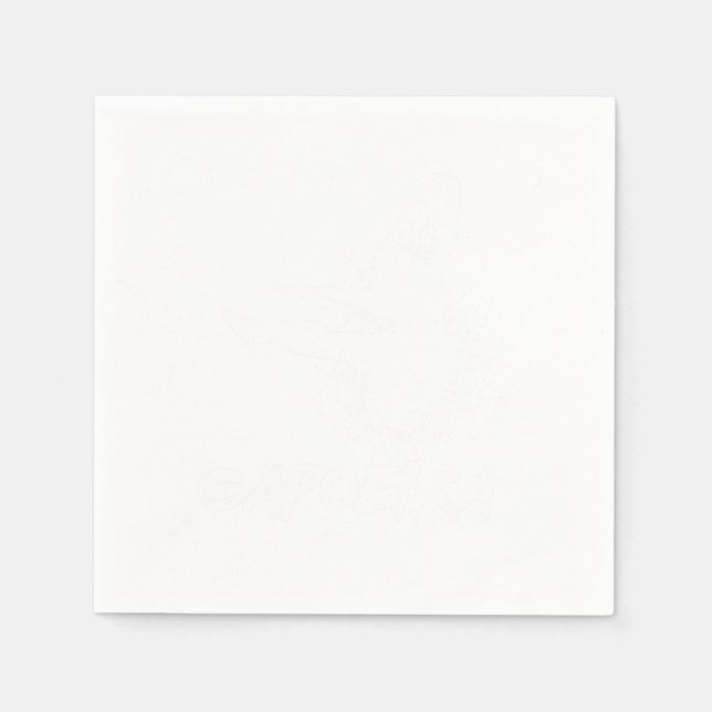 Brazilian Capoeira Dance Fight Acrobatic Gift Napkin (Front)