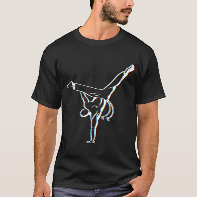 Brazilian Capoeira Gift Capoeirista Retro 3D T-Shirt (Front)