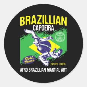 Brazilian Capoeira - Martial Arts Lover Dance Figh Classic Round Sticker