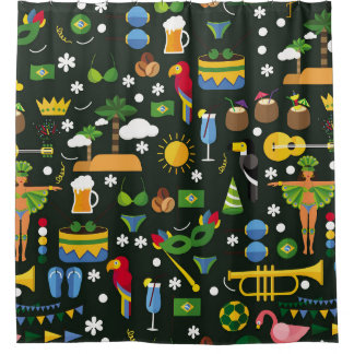 Brazilian carnival, vintage flat texture.