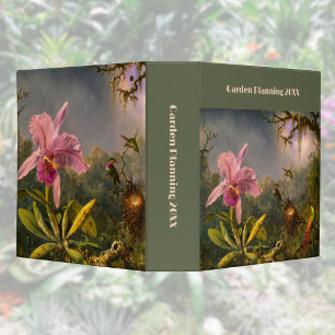 Brazilian Cattelya Orchid Hummingbird Botanical Binder