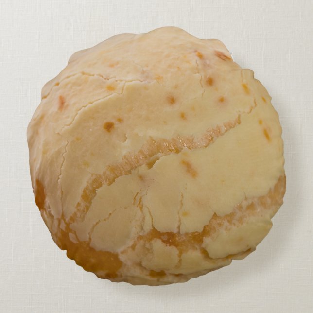 Brazilian Cheese Bread Round Pillow (Back)