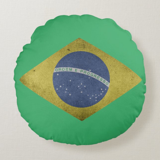 Brazilian diamond round pillow (Front)