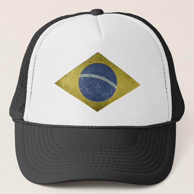 Brazilian diamond trucker hat (Front)