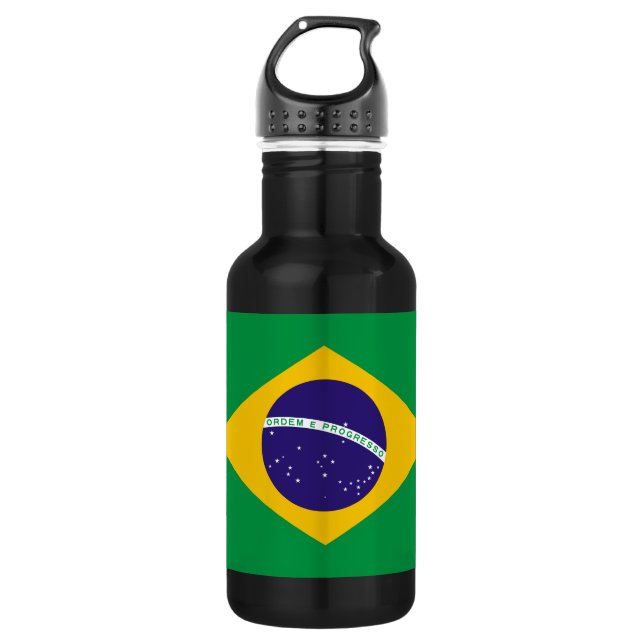 Brazilian flag 532 ml water bottle (Front)