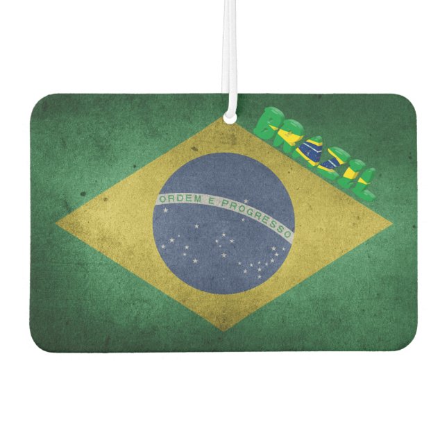 Brazilian flag air freshener (Front)