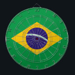 Brazilian flag dartboard<br><div class="desc">Brazilian flag</div>