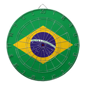 Brazilian flag dartboard