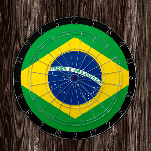 Brazilian Flag Dartboard & Brazil / game board