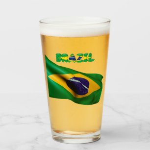 Brazilian flag        glass
