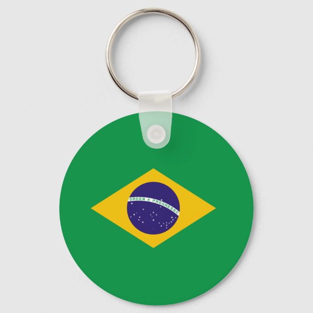 Brazilian flag keychain (Front)